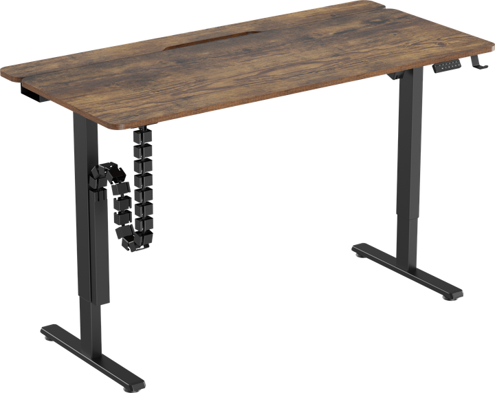 Стол с электрорегулировкой высоты OfficePro 1500 x 720 мм Dark Wood/Black (ODE1575DW) - Фото 1 Стол с электрорегулировкой высоты OfficePro 1500 x 720 мм Dark Wood/Black (ODE1575DW) - изображение 1