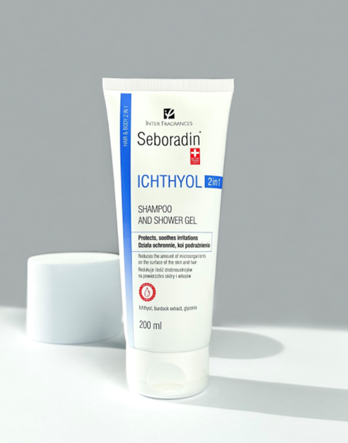 Шампунь і гель для душу Seboradin Ichthyol 2 в 1 200 мл (5902751582451) - зображення 2