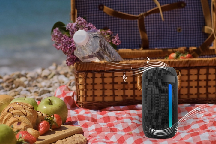 Портативна колонка Gembird BT LED 5W RGB Black (SPK-BT-LED-07) - зображення 8