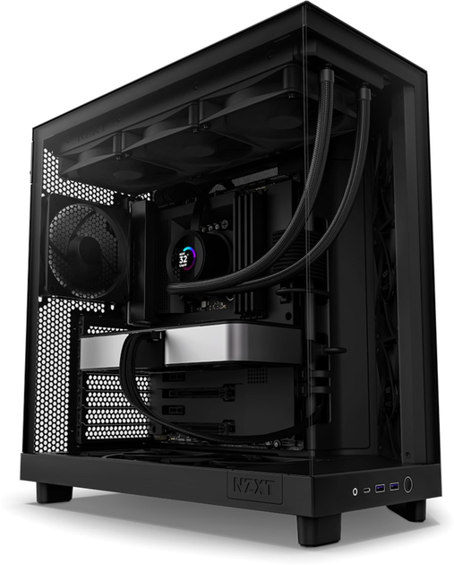 Корпус NZXT H6 Flow All Black (CC-H61FB-01) (7524CZ02000370) - Уцінка - зображення 1