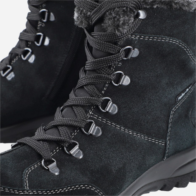 Жіночі зимові черевики високі RIEKER L7145-00 38 (5UK) 24.6 см Чорні (4061811743100) (955555907327751) - Уцінка - зображення 9