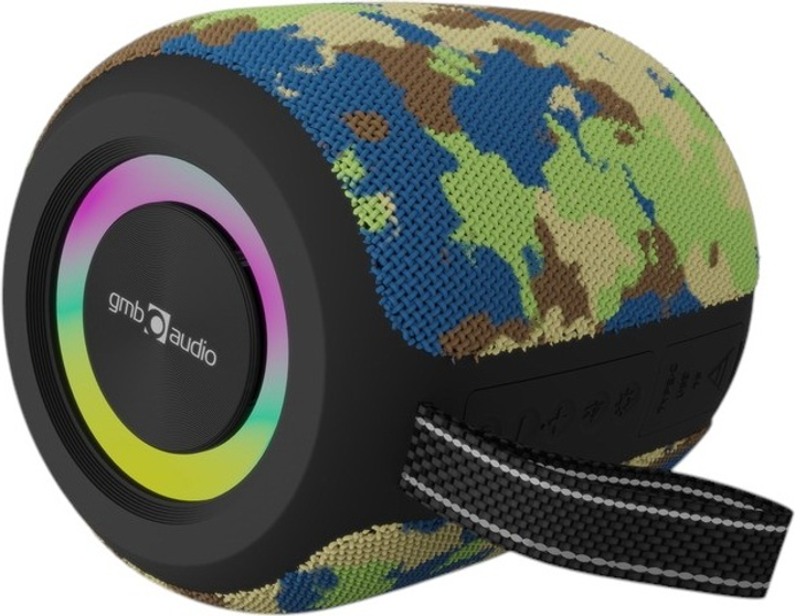 Портативна колонка Gembird BT LED 8W RGB Camo (SPK-BT-LED-05-CM) - зображення 3