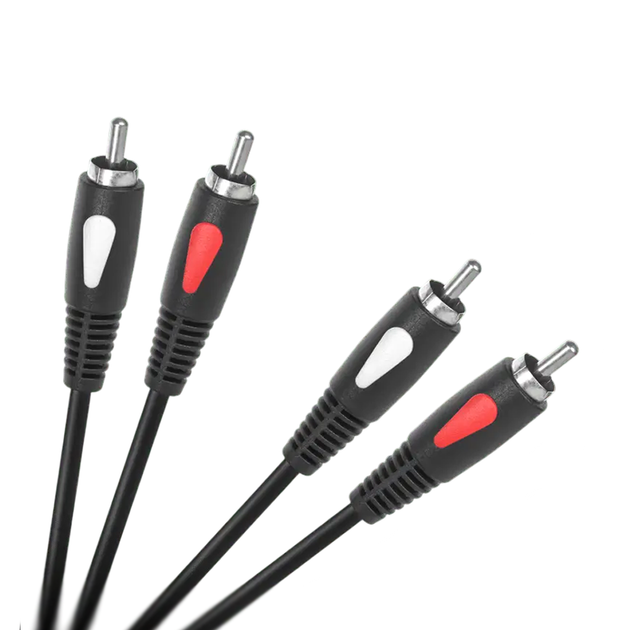 Audio - Video Инсертный Кабель Cabletech Eco-line 2RCA - 2RCA Cable 10м Black - Фото 3 Audio - Video Инсертный Кабель Cabletech Eco-line 2RCA - 2RCA Cable 10м Black - изображение 3