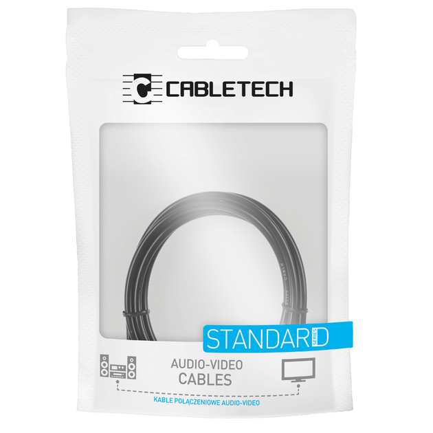 Audio - Video Инсертный Кабель Cabletech Standart 2RCA - 2RCA 1.8м Black - Фото 3 Audio - Video Инсертный Кабель Cabletech Standart 2RCA - 2RCA 1.8м Black - изображение 3