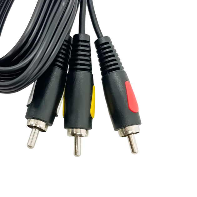Audio - Video Кабель Cabletech Eco-line 3RCA - 3RCA Cable 1м Black - Фото 3 Audio - Video Кабель Cabletech Eco-line 3RCA - 3RCA Cable 1м Black - изображение 3