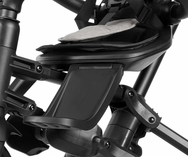 Триколісний велосипед Qplay Nova Niello 6в1 з капюшоном Сірий (5061047480489) - зображення 6