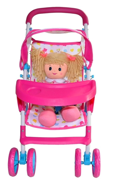 Коляска для ляльок Milly Mally Kate Candy рожева 2725 (5901761124972) - зображення 5