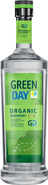 Водка Green Day Organic Discovery 0.75 л 40% (4823122207098) - Фото 1 Водка Green Day Organic Discovery 0.75 л 40% (4823122207098) - изображение 1