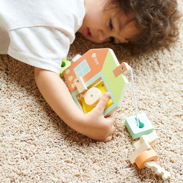 Przeplatanka drewniana Classic World klocki do nawlekania Klucze i drzwi 11 el CW20143 (6927049021435) - obraz 9