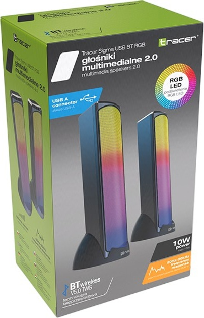 Акустична система Tracer 2.0 Sigma USB BT RGB (TRAGLO47529) - зображення 4