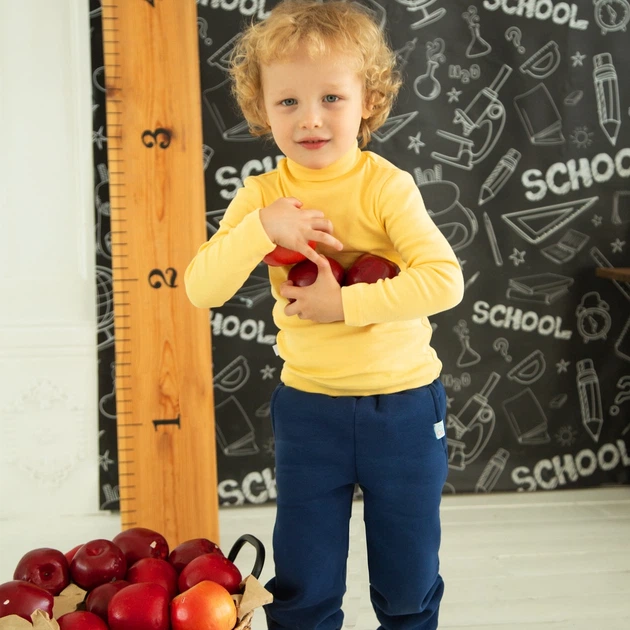 Гольф дитячий для дівчаток Trendy Tot 03-01528 жовтий 98 см (3 роки) - Фото 2 Гольф дитячий для дівчаток Trendy Tot 03-01528 жовтий 98 см (3 роки) - зображення 2
