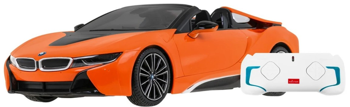 Радіокерований автомобіль BMW i8 Roadster від Rastar масштаб 1:12 з пультом 2.4 GHz Помаранчевий (ZRC.95500.POM) (5903864900644) - зображення 5