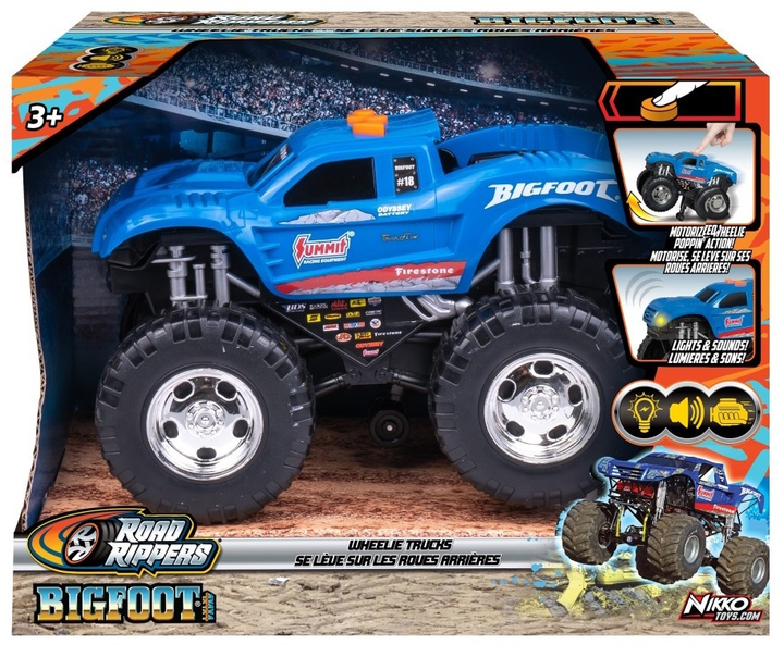 Монстр-трак NIKKO ROAD RIPPERS Wheelie Truck Bigfoot (4894716207510) - зображення 1