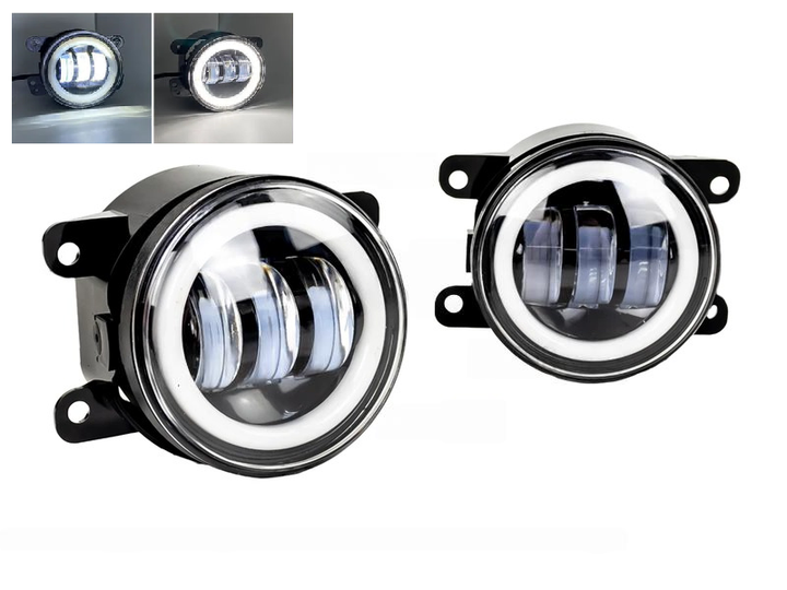 Комплект протитуманних LED фар StarLight SB-350+DRL D=90мм білий світ (Renault, Citroen, Ford, Mitsubishi, Opel, Peugeot, Subaru) - зображення 5