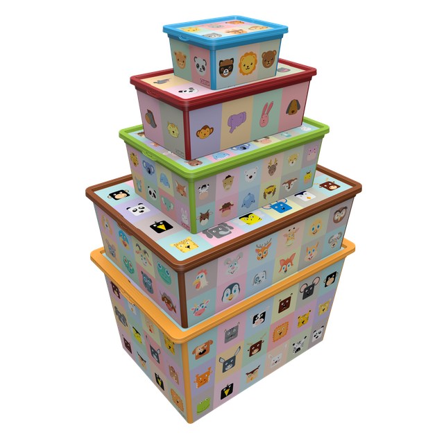 Контейнер Qutu Trend Box Looking Learning, 5 лдля дому або пікніка з кришкою - зображення 2