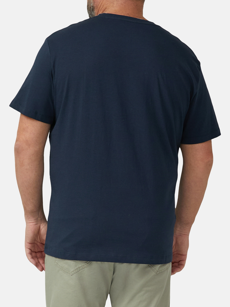 Koszulka męska bawełniana s.Oliver 10.3.16.12.130.2174720-5978 6XL Granatowa - obraz 2