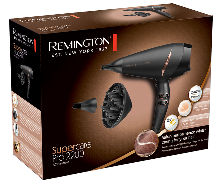 Фен Remington AC7200 E51 2200 Вт з насадками в комплекті - изображение 3