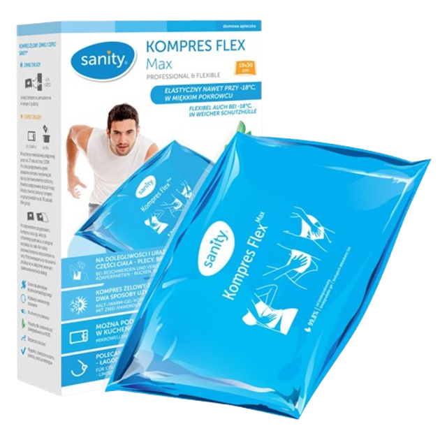 Гелевий компрес Sanity Flex Max 19 x 30 см (5907438902850) - зображення 1