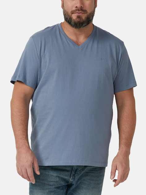 Koszulka męska bawełniana s.Oliver 10.3.16.12.130.2174720-5363 6XL Jasnoniebieska - obraz 1