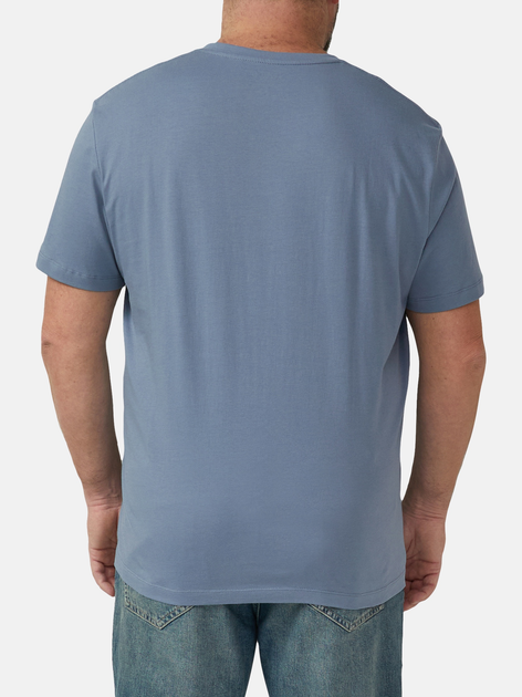 Koszulka męska bawełniana s.Oliver 10.3.16.12.130.2174720-5363 6XL Jasnoniebieska - obraz 2