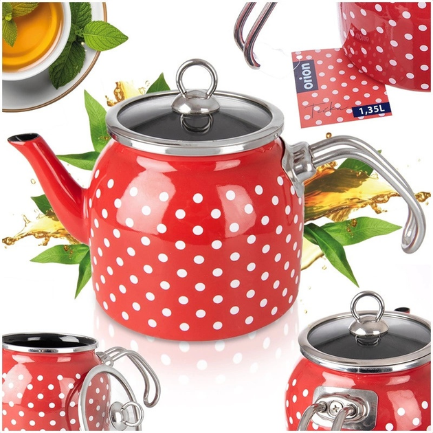 Чайник Orion Tecka емальований 1.1 л (8592381217396) - зображення 7