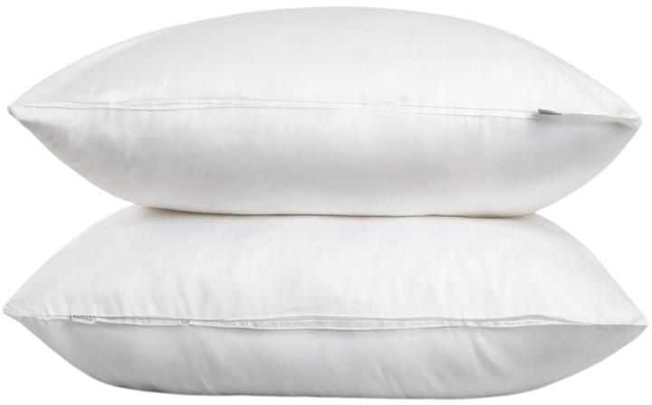 Zestaw poszewek Homla Bamsa z satyny bambusowej Biły 70 x 80 cm 2 szt (5906496738531) - obraz 1