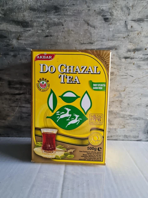 Чай чорний 500 гр Akbar Do Ghazal акбар дві газелі ароматизований з кардамоном класичний міцний байховий розсипний - Фото 6 Чай чорний 500 гр Akbar Do Ghazal акбар дві газелі ароматизований з кардамоном класичний міцний байховий розсипний - зображення 6