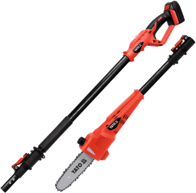 Akumulatorowy sekator do gałęzi YATO Li-Ion 18 V 2 Ah teleskopowy 2-2.8 m (YT-82836) - obraz 2