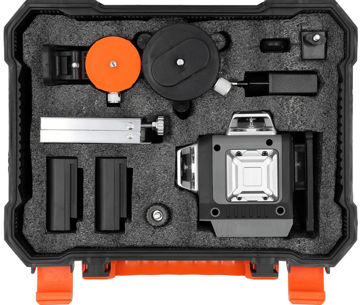 Poziomica laserowa na 4D-płaszczyźnie STHOR z zieloną wiązką 25 m 3.7 V (18007_sth) - obraz 4