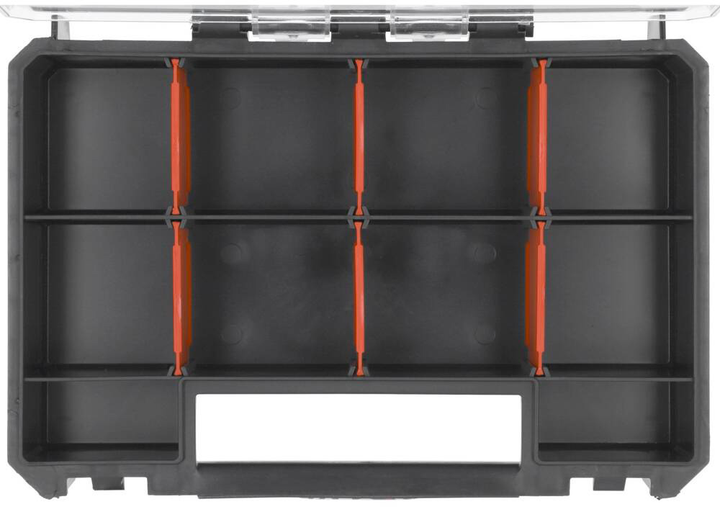 Skrzynka YATO z 5 sekcjami na organizery 240x450x320 mm 23V do składanych modułów S12, S1 (YT-09163) - obraz 6