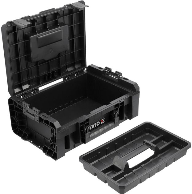 Ящик для інструментів YATO модульний TC12 S12 450x332x170 мм пластиковий (YT-091844) - зображення 3