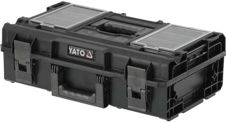 Skrzynka na narzędzia YATO modułowa 19V S1 2 przegrody 584x385x165 mm plastikowa (YT-091692) - obraz 4