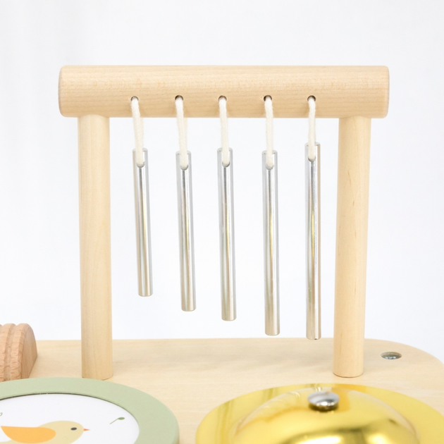 Drewniany stolik edukacyjny Viga Muzyczny Sensoryczny 7w1 (6971608442773) - obraz 5