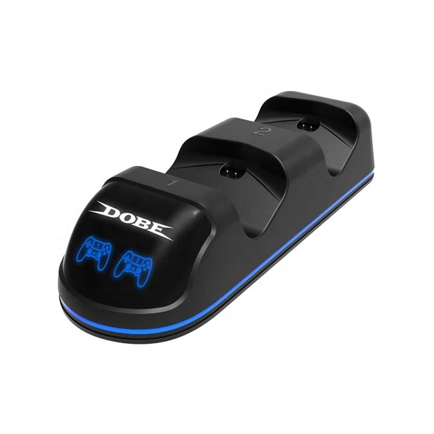 Двойная зарядная dock станция DOBE подставка для контроллеров DualShock 4 Sony PlayStation 4 (PS4 / PS4 SLIM / PS4 PRO) c LED индикаторами статуса зарядки - изображение 2