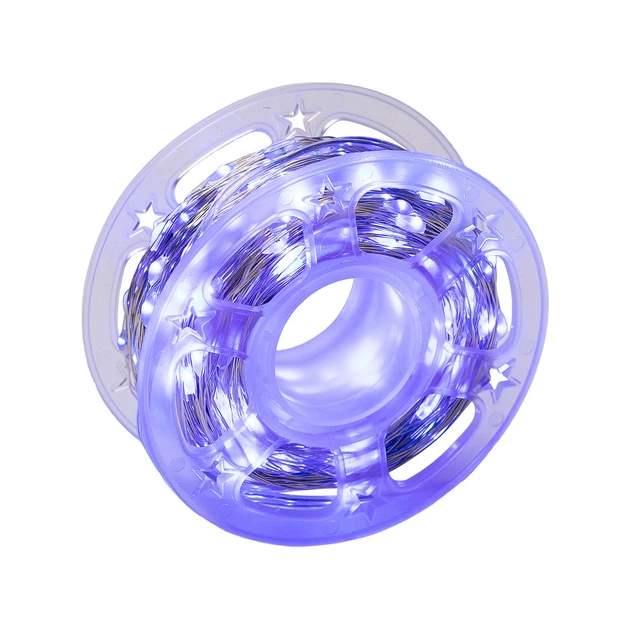 Светодиодная гирлянда роса для елки дома от сети с пультом 50 м GarlandoPro 500 led светодиодов капля белый провод Синий - изображение 8