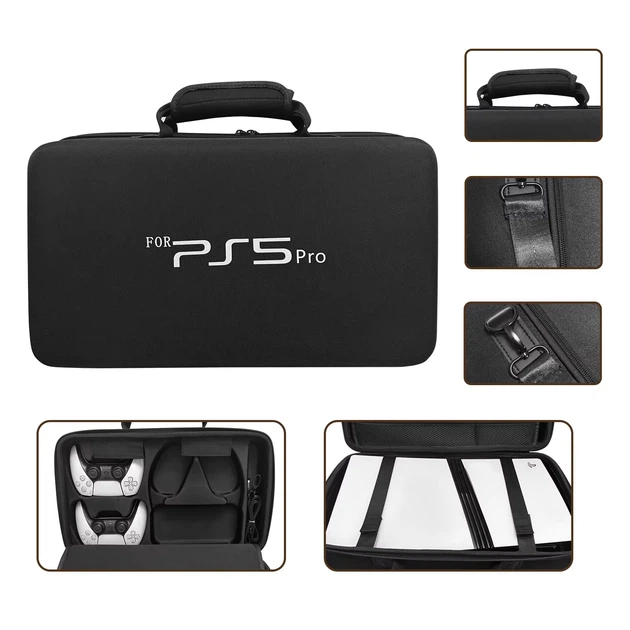 Дорожная сумка-кейс для переноски игровой консоли-приставки PlayStation: PS5 Pro Digital Edition / PS5 Pro + Disk Drive | два геймпада DualSense | наушники Sony PS5 Pulse 3D | зарядная станция-пульт-кабеля | водонепроницаемый материал - Фото 7 Дорожная сумка-кейс для переноски игровой консоли-приставки PlayStation: PS5 Pro Digital Edition / PS5 Pro + Disk Drive | два геймпада DualSense | наушники Sony PS5 Pulse 3D | зарядная станция-пульт-кабеля | водонепроницаемый материал - изображение 7