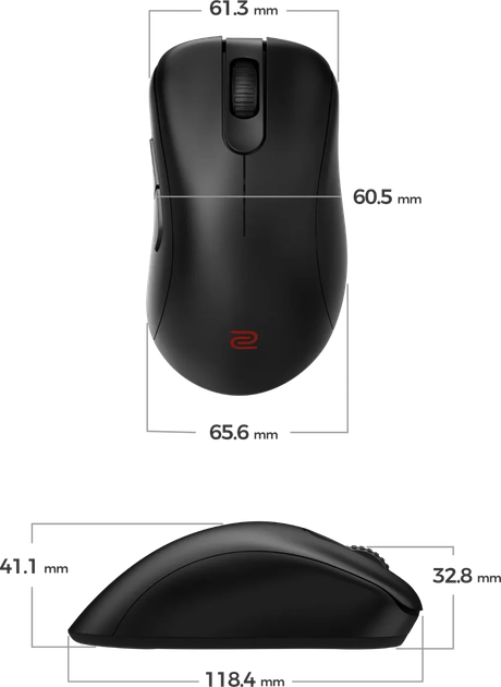 Mysz BENQ Zowie EC3-DW BLACK Wireless Black (9H.N4WBE.A2E) - obraz 8