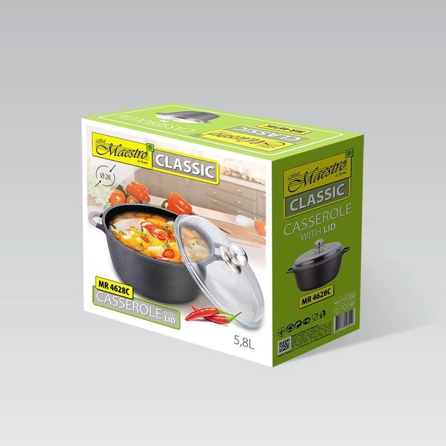Кастрюля Maestro 5.8 л MR-4628C - Фото 7 Кастрюля Maestro 5.8 л MR-4628C - изображение 7