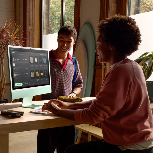 Monoblok Apple iMac 24" M4 4.5K 8‑rdzeniowy GPU 256GB Green (MWUE3ZE/A) - obraz 8