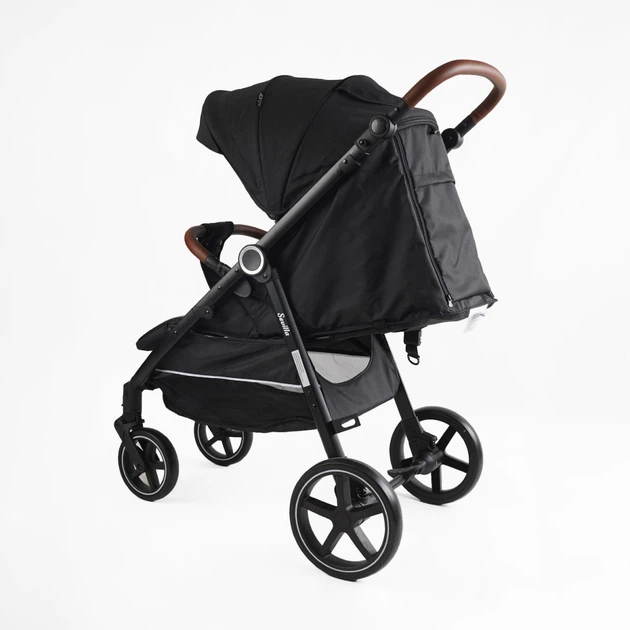 Детская прогулочная коляска "JOY" Sevillia (S-62892) черный - изображение 3