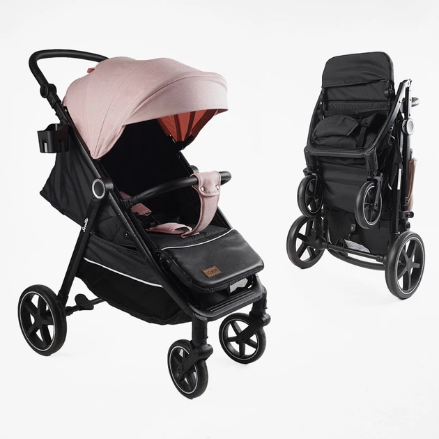 Детская прогулочная коляска "JOY" Sevillia (S-15928) розовый - изображение 6