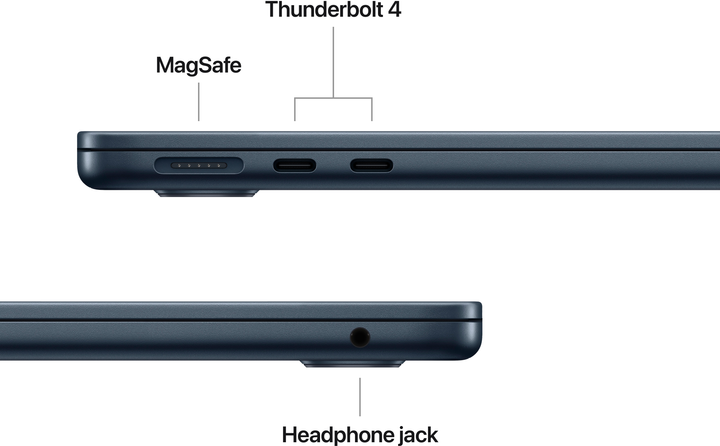 Laptop Apple MacBook Air 13.6" M4 24/512GB 2025 (MC6C4ZE/A) Midnight - obraz 7