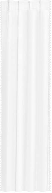 Фіранка Homla Adi з помпонами Біла 140x250 см (5902869985205) - зображення 1