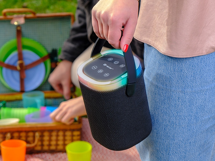 Портативна колонка Tracer Stripe XL TWS BT 10W RGB Black (TRAGLO47615) - зображення 6