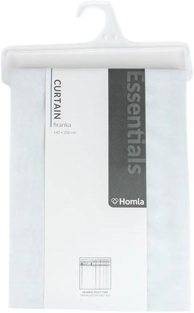 Фіранка Homla B2 Essentials Swiss з тасьмою біла 300x250 см (5906496717734) - зображення 3