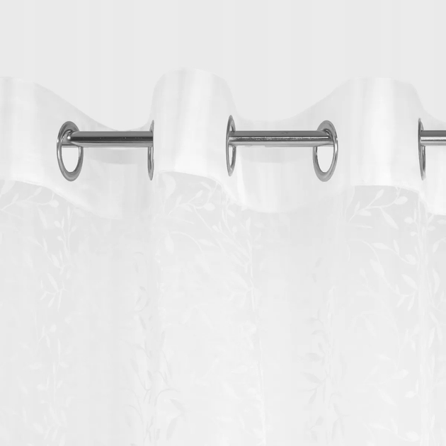 Фіранка Homla B2 Essentials на кільцях з візерунком біла 140x250 см (5906496717697) - зображення 5