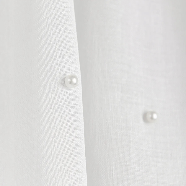 Фіранка Homla B2 Essentials Milan з перлинами біла 140x250 см (5906496717710) - зображення 4