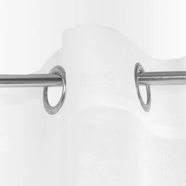 Фіранка Homla B2 Essentials Milan на кільцях з перлинами біла 140x250 см (5906496717727) - зображення 4