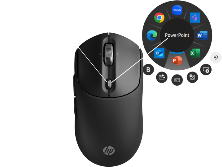 Mysz HP 700  Wireless Black (AZ7B0AA#ABB) - obraz 5