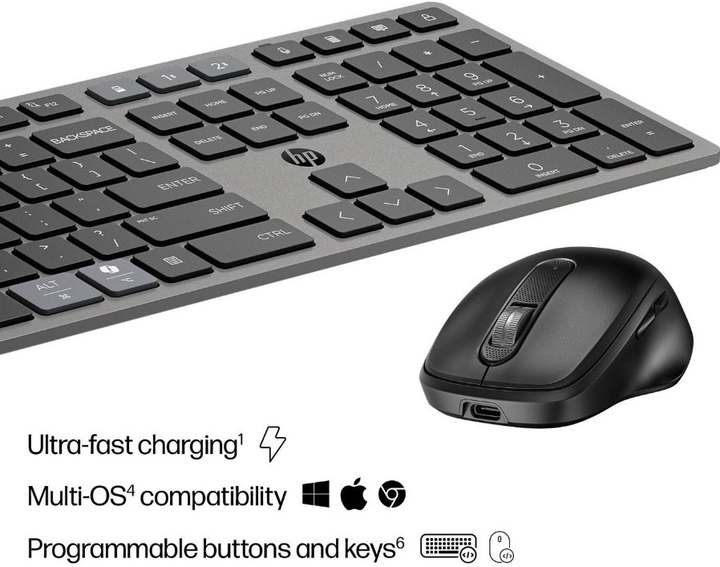 Zestaw bezprzewodowy HP 720 Wireless Black (9T5A9AA#ABB) - obraz 3